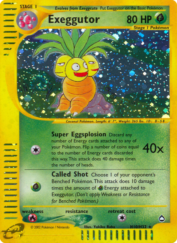 Exeggutor H10 Aquapolis