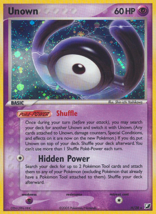 Unown H Unseen Forces Unown Collection