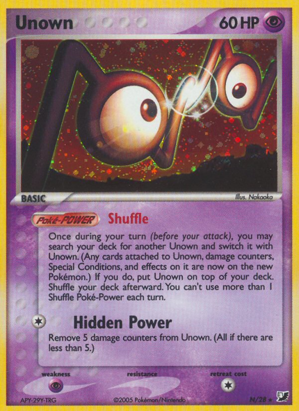 Unown N Unseen Forces Unown Collection