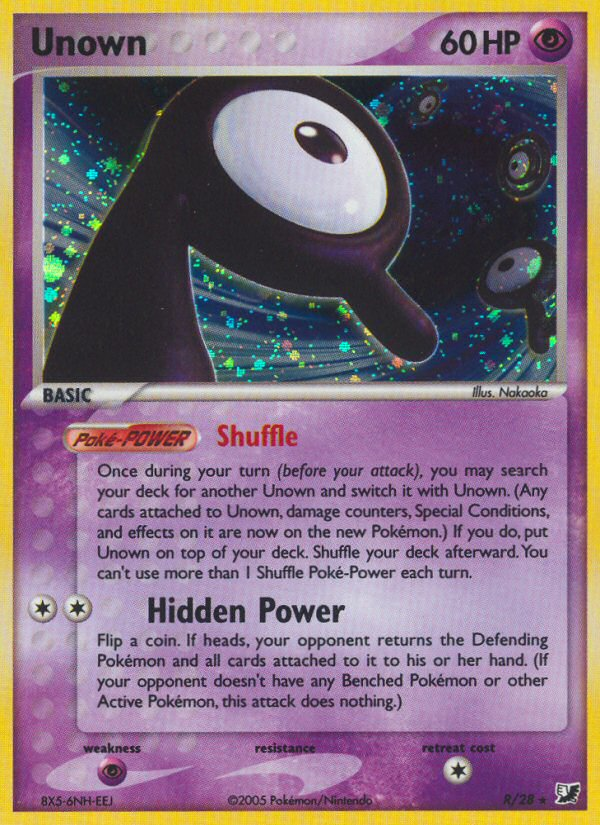 Unown R Unseen Forces Unown Collection
