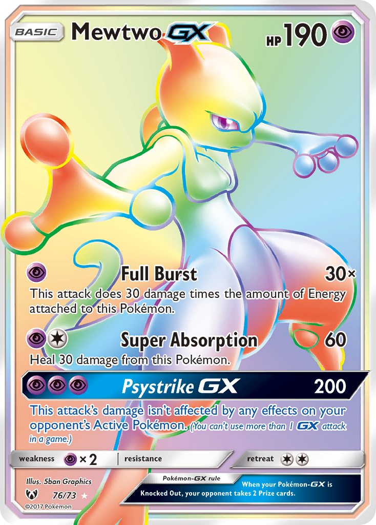 Mewtwo GX 76/73 Shining Legends