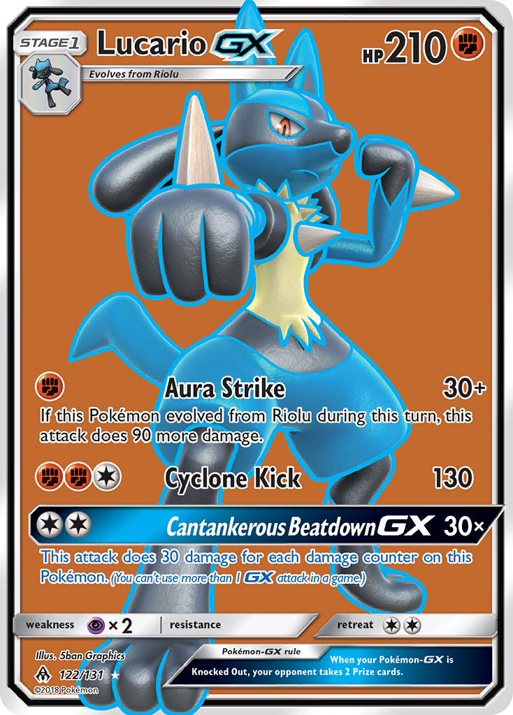 Lucario GX 122/131 Forbidden Light