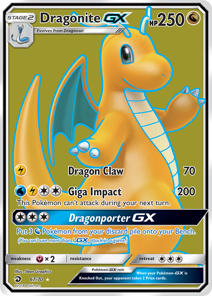 Dragonite GX 67/70 Dragon Majesty