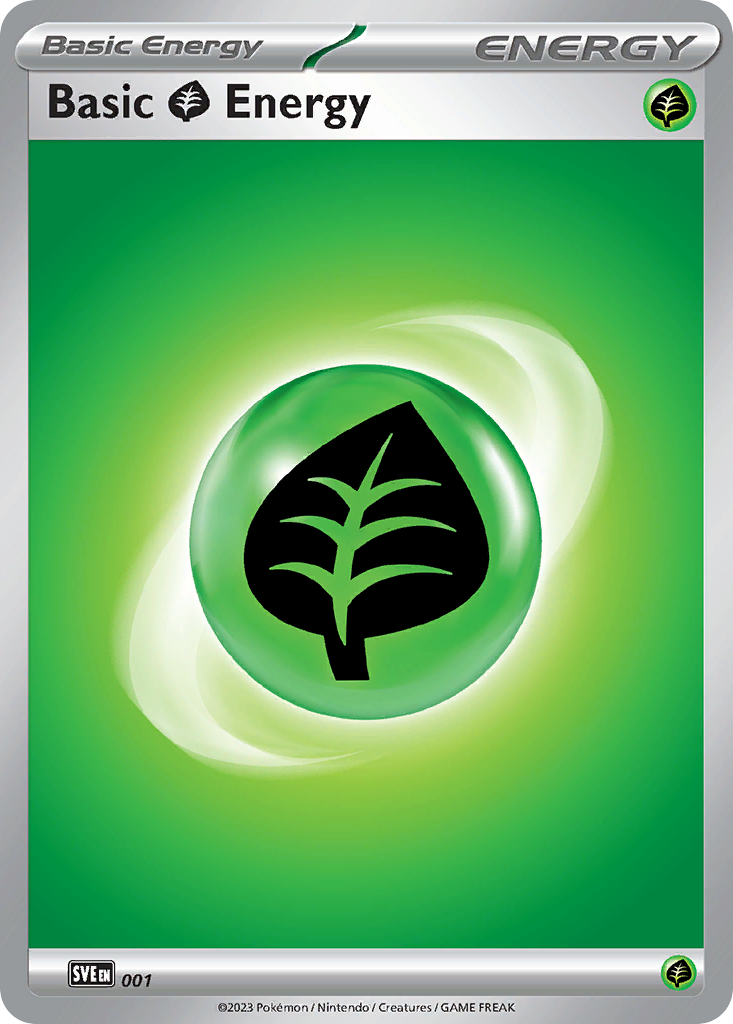 Grass Energy 001/24 Scarlet & Violet Energy