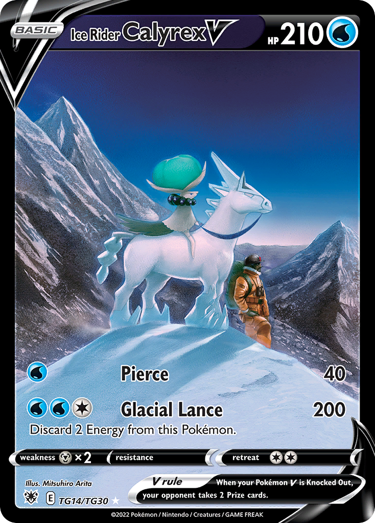 Ice Rider Calyrex V TG14 Astral Radiance Trainer Gallery