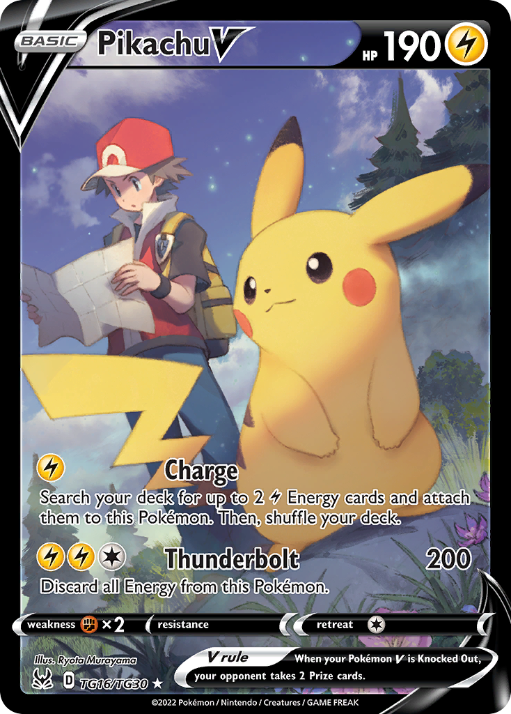 Pikachu V TG16 Lost Origin Trainer Gallery