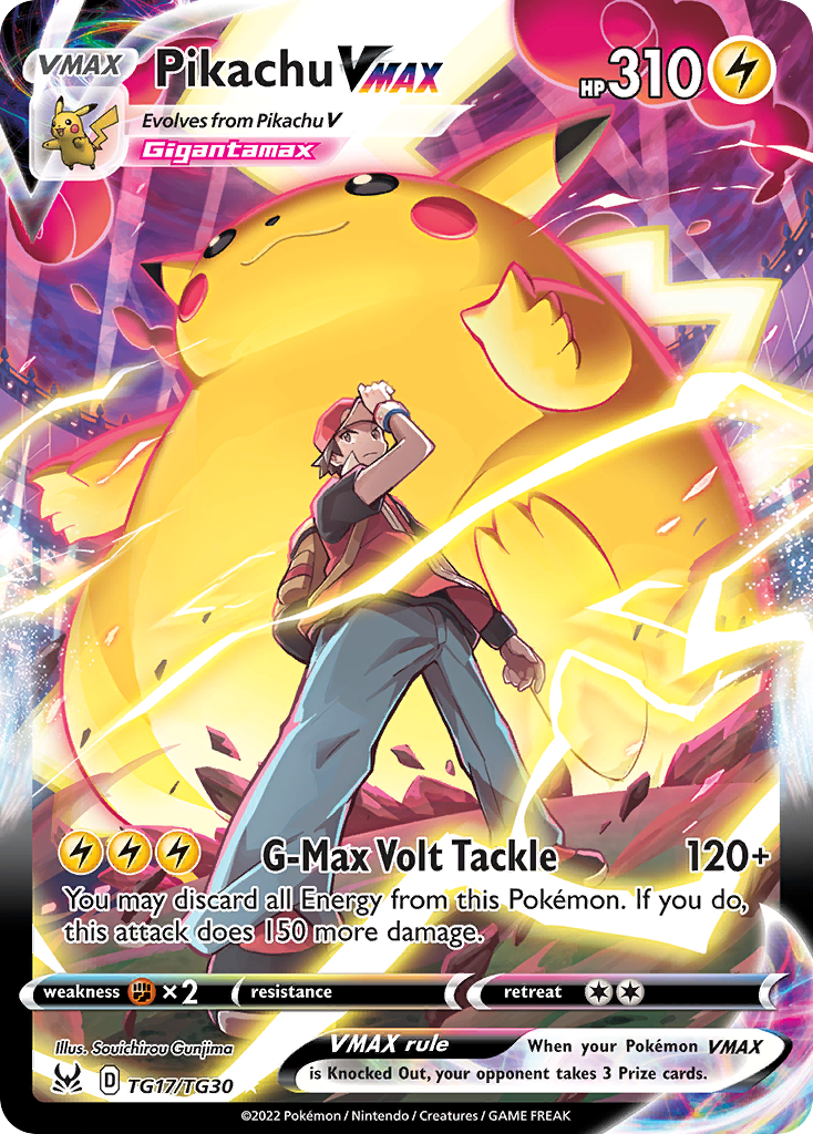 Pikachu VMAX TG17 Lost Origin Trainer Gallery