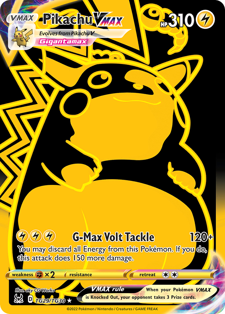 Pikachu VMAX TG29 Lost Origin Trainer Gallery