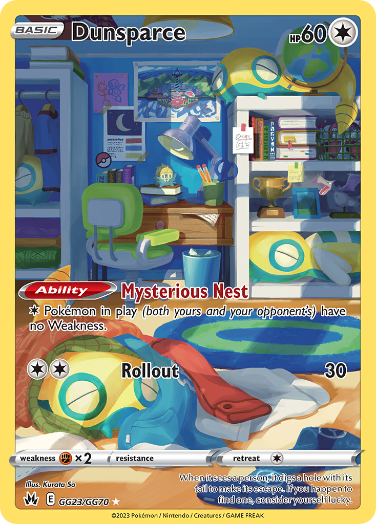 Dunsparce GG23 Crown Zenith Galarian Gallery