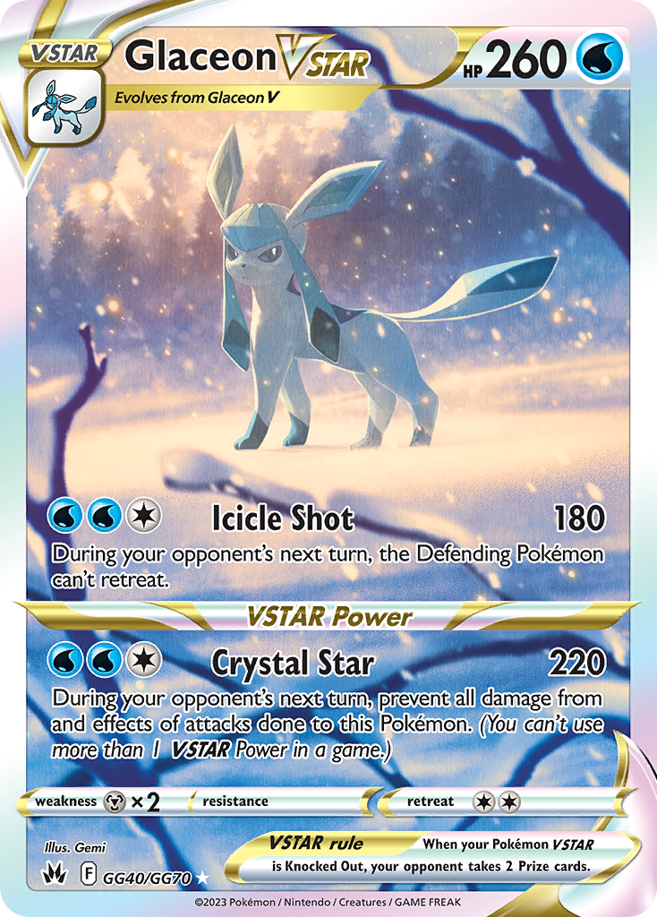 Glaceon VSTAR GG40 Crown Zenith Galarian Gallery