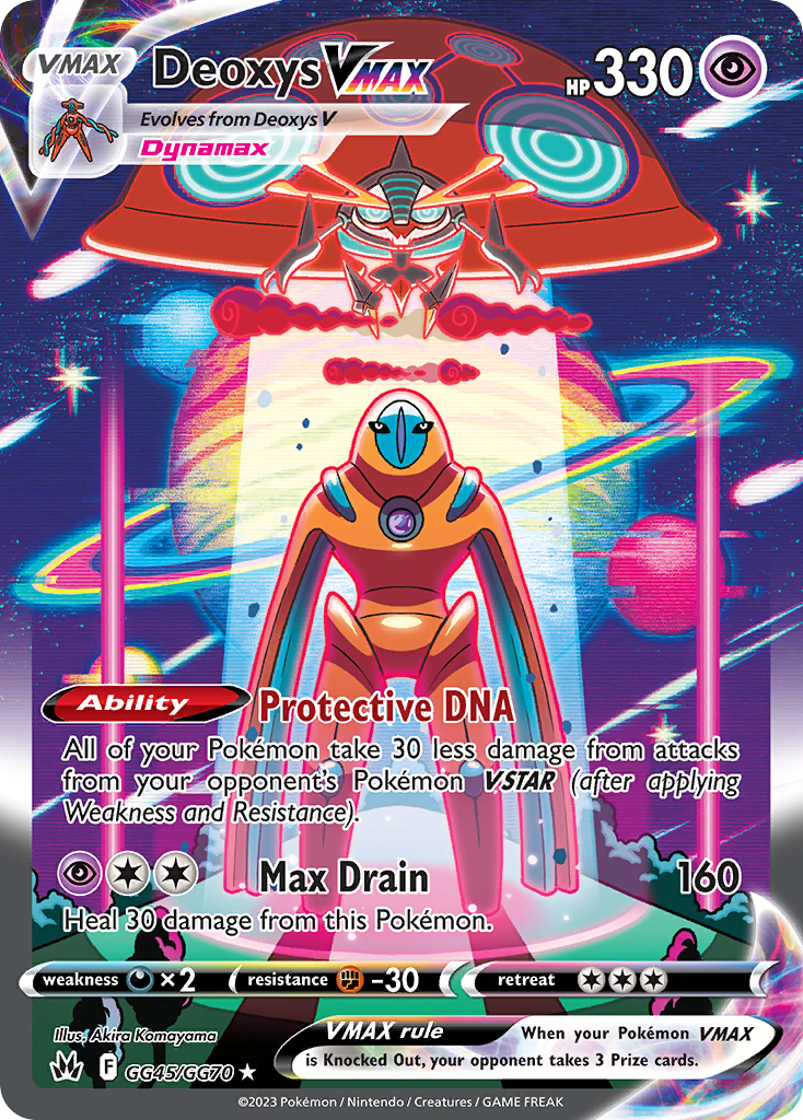 Deoxys VMAX GG45 Crown Zenith Galarian Gallery
