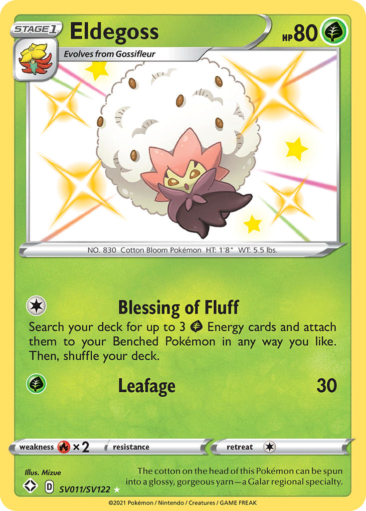 Eldegoss SV011 Shining Fates Shiny Vault