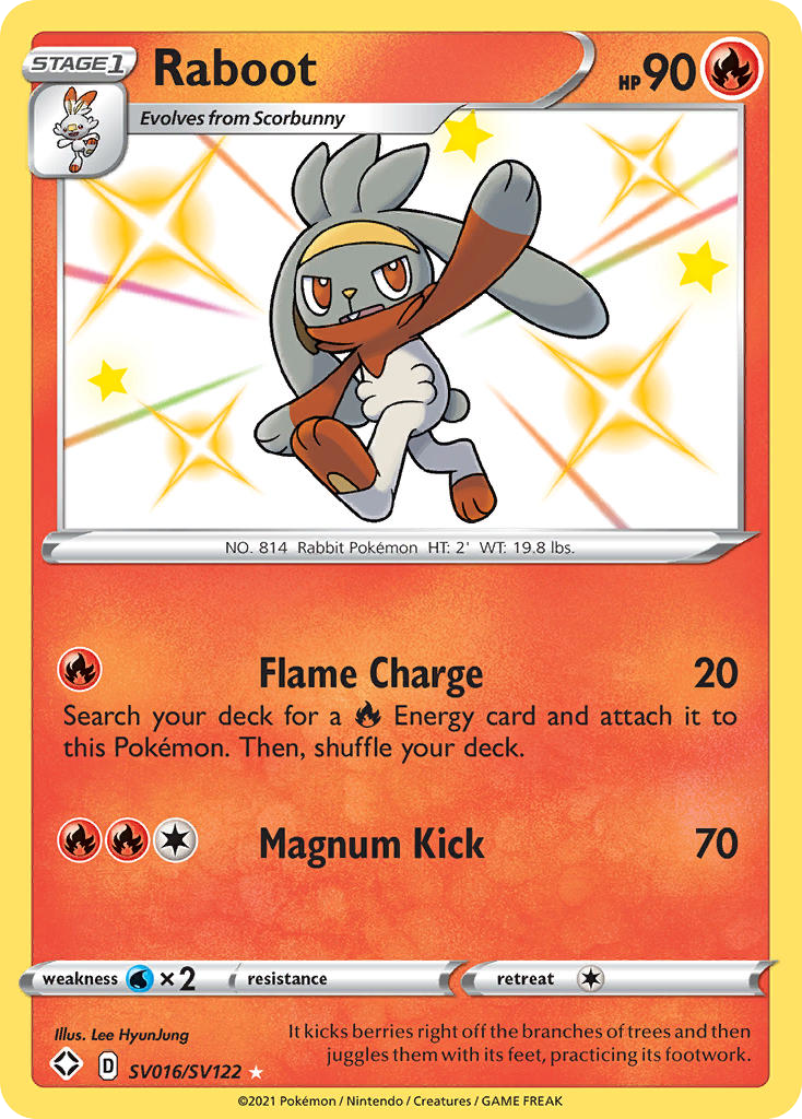 Raboot SV016 Shining Fates Shiny Vault