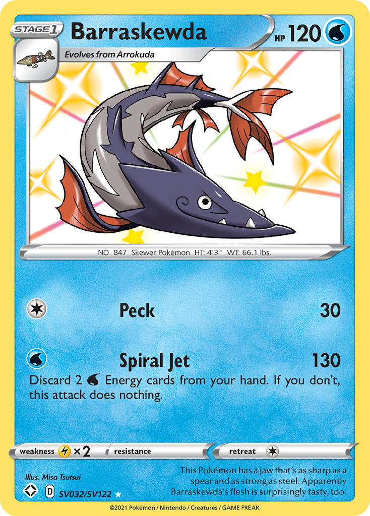 Barraskewda SV032 Shining Fates Shiny Vault
