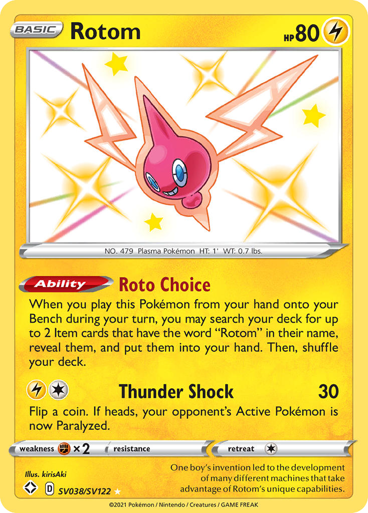 Rotom SV038 Shining Fates Shiny Vault