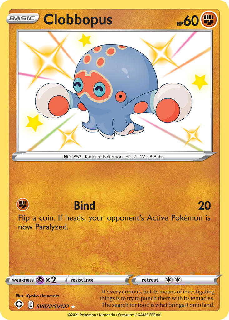 Clobbopus SV072 Shining Fates Shiny Vault