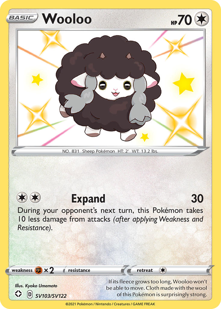 Wooloo SV103 Shining Fates Shiny Vault