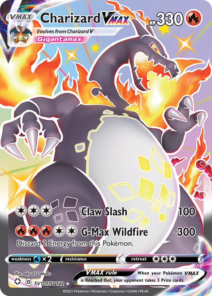 Charizard VMAX SV107 Shining Fates Shiny Vault