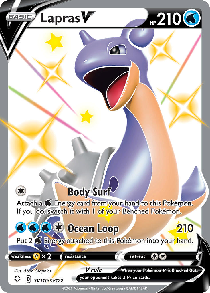 Lapras V SV110 Shining Fates Shiny Vault