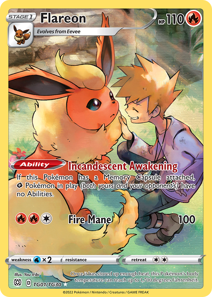 Flareon TG01 Brilliant Stars Trainer Gallery