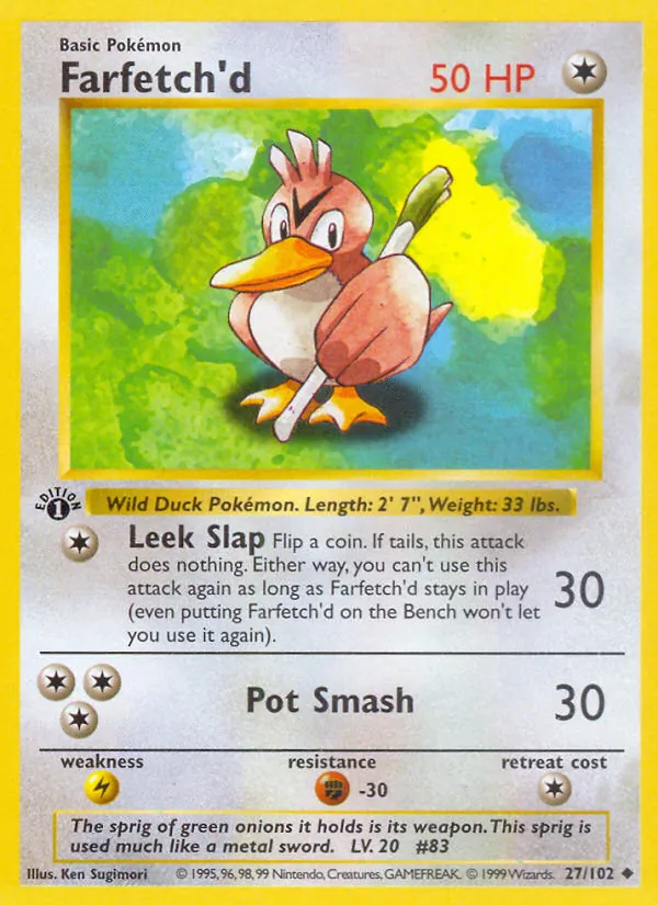 Farfetch'd 27/102 Base Set