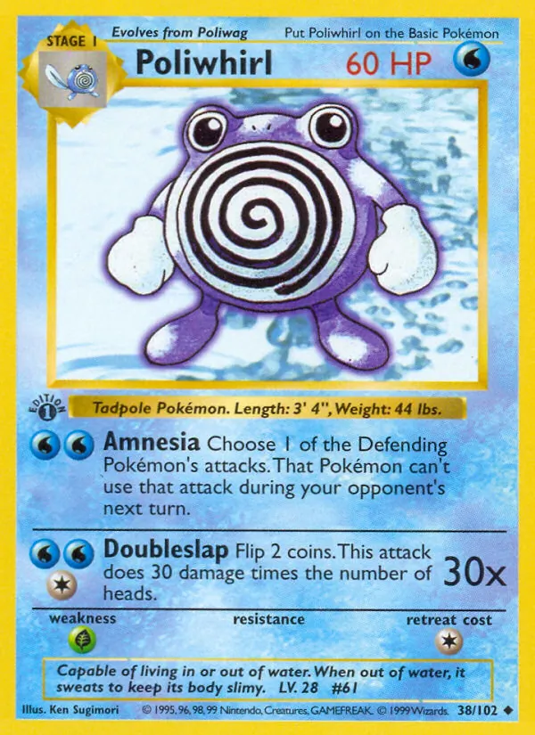 Poliwhirl 38/102 Base Set
