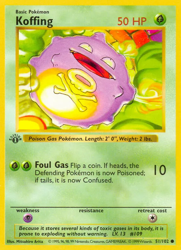 Koffing 51/102 Base Set