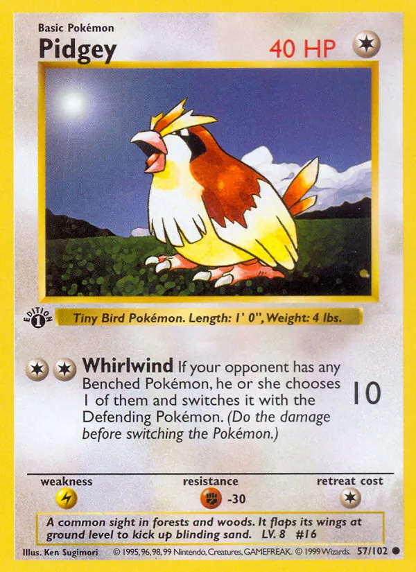Pidgey 57/102 Base Set