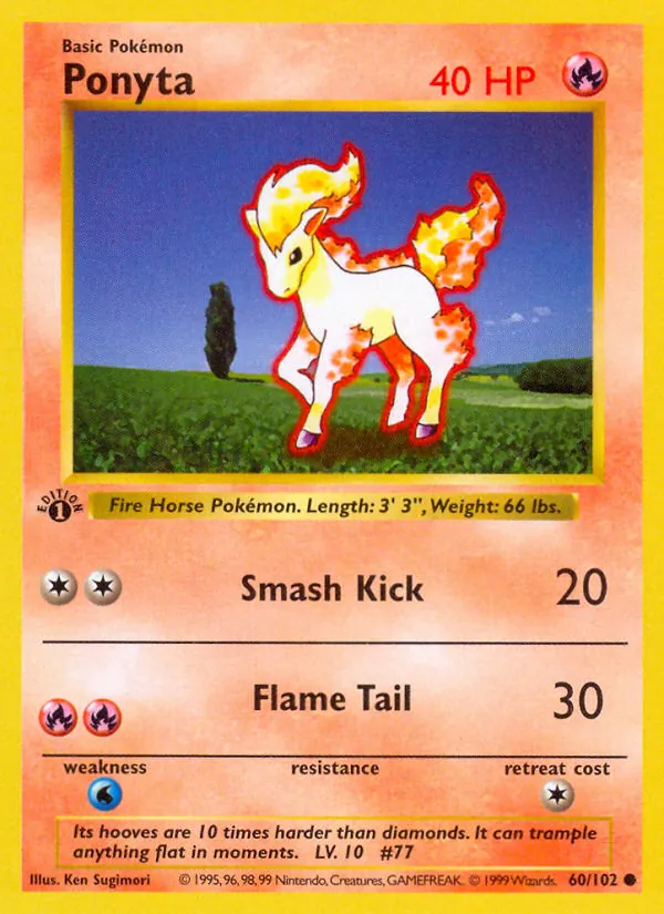 Ponyta 60/102 Base Set