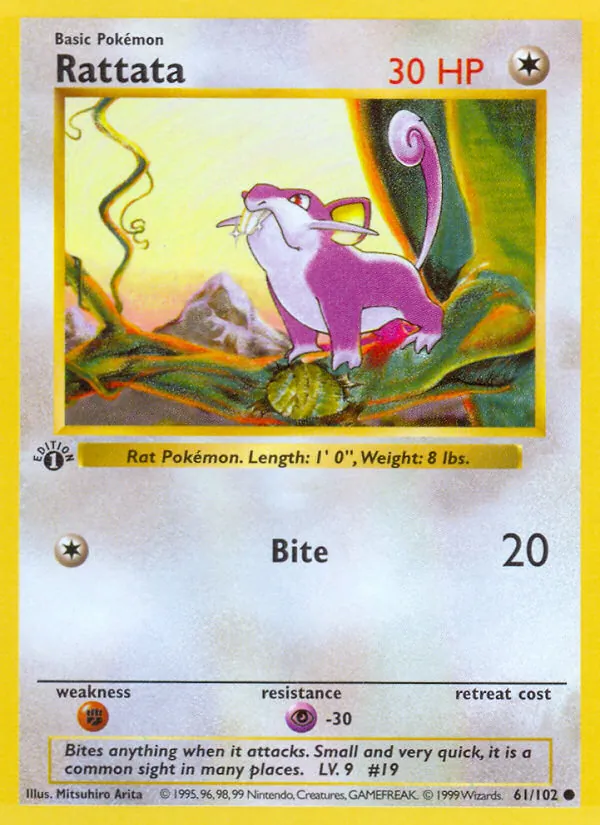 Rattata 61/102 Base Set