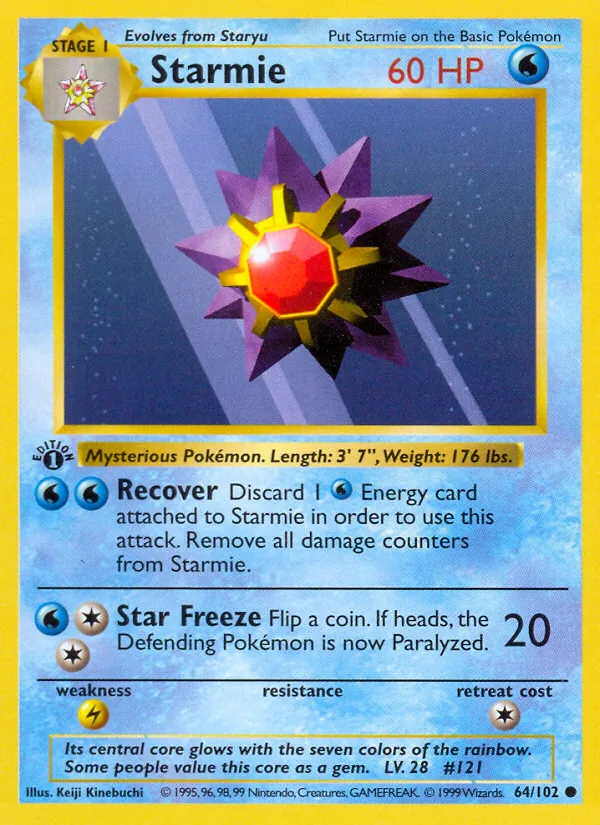 Starmie 64/102 Base Set