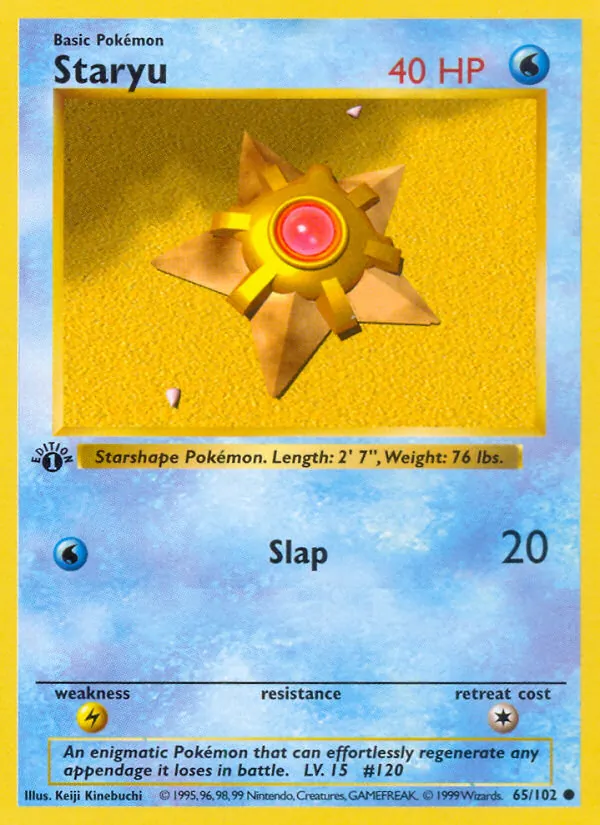 Staryu 65/102 Base Set