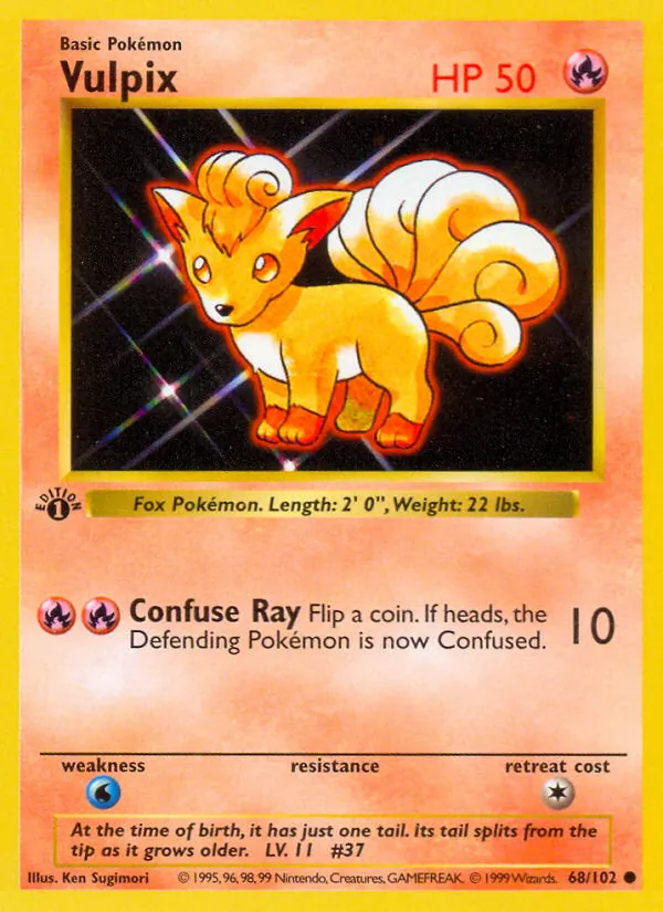Vulpix 68/102 Base Set