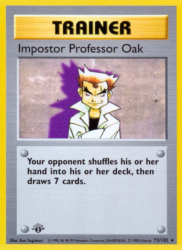 Impostor Professor Oak 73/102 Base Set