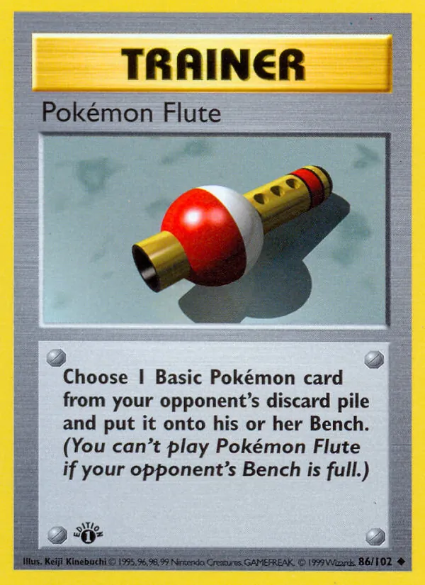 Pokémon Flute 86/102 Base Set