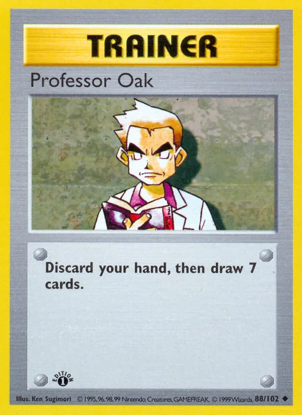 Professor Oak 88/102 Base Set