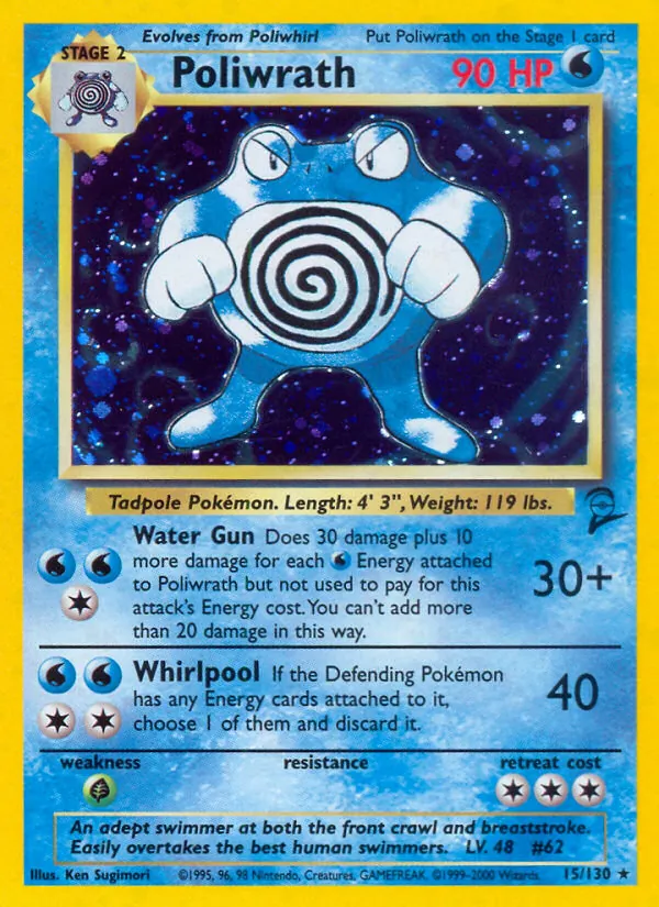 Poliwrath 15/130 Base Set 2