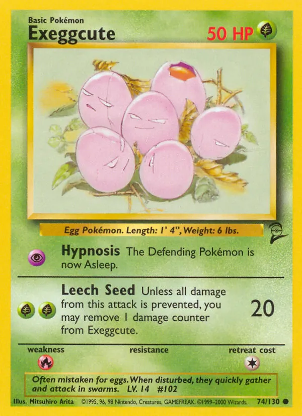 Exeggcute 74/130 Base Set 2
