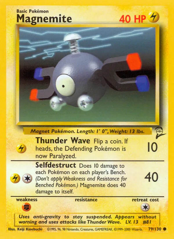 Magnemite 79/130 Base Set 2