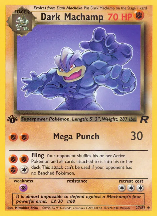 Dark Machamp 27/82 Team Rocket