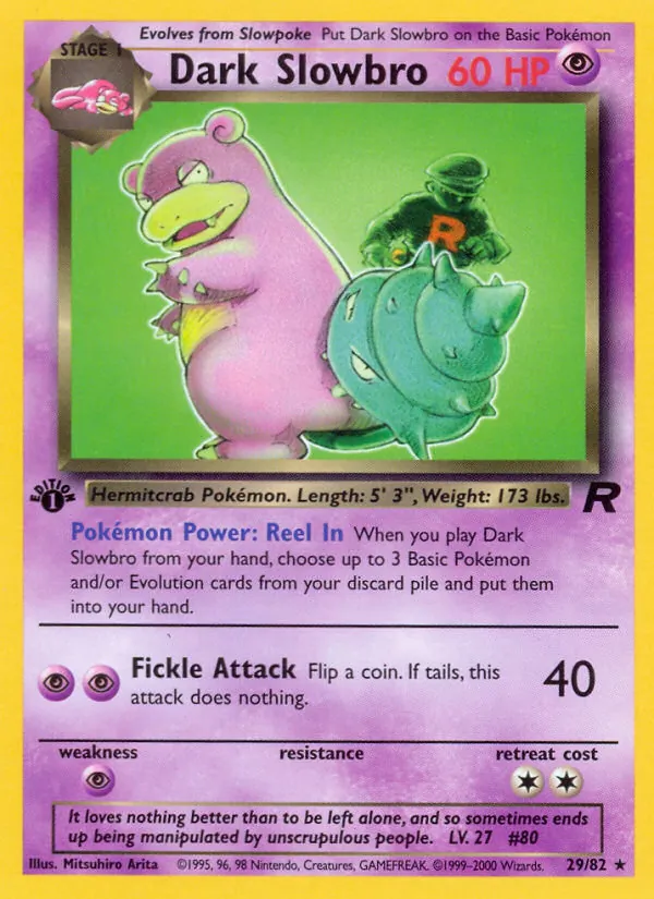 Dark Slowbro 29/82 Team Rocket