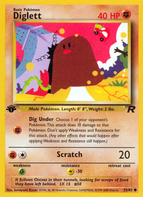 Diglett 52/82 Team Rocket