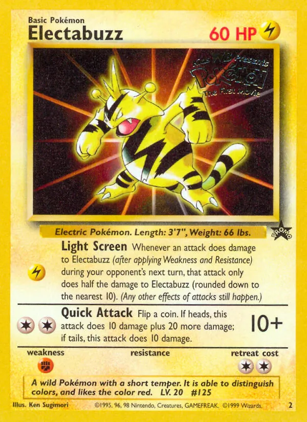 Electabuzz 2/53 Wizards Black Star Promos