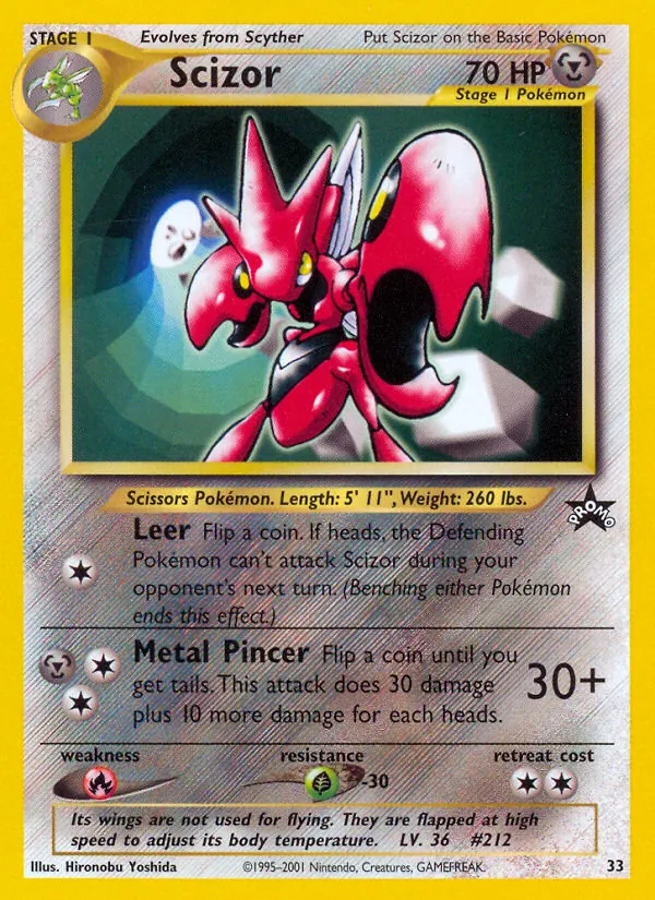 Scizor 33/53 Wizards Black Star Promos