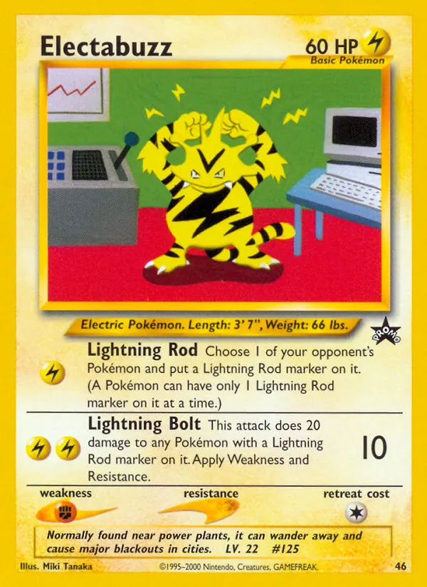 Electabuzz 46/53 Wizards Black Star Promos