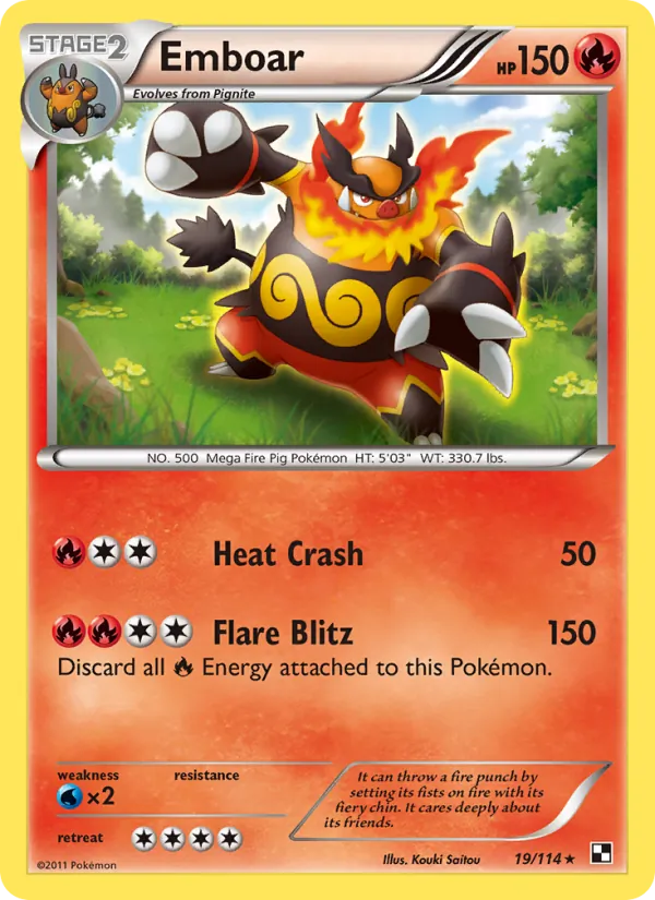 Emboar 19/114 Black & White