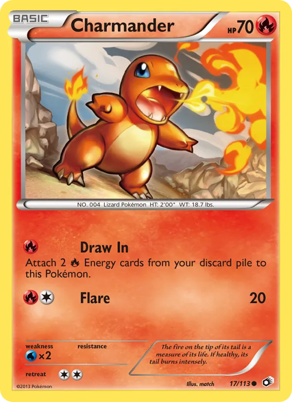 Charmander 17/113 Legendary Treasures