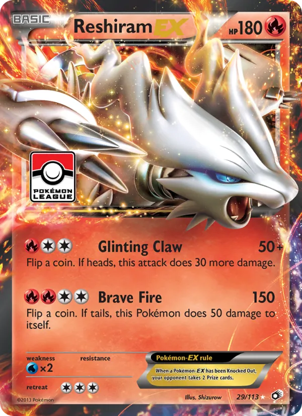 Reshiram-EX 29/113 Legendary Treasures