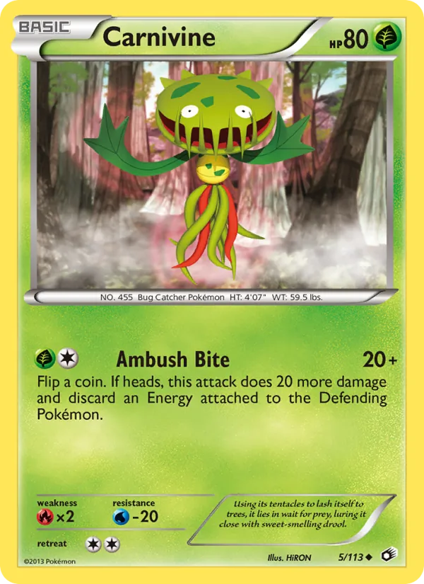 Carnivine 5/113 Legendary Treasures