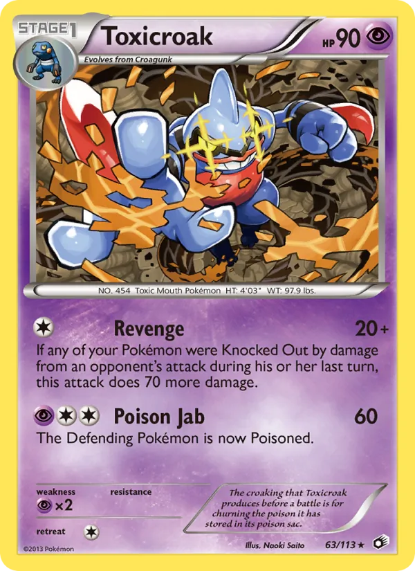Toxicroak 63/113 Legendary Treasures